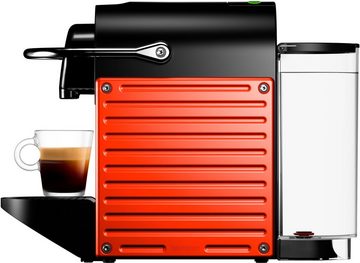 Nespresso Kapselmaschine Pixie XN3045 von Krups, Red, inkl. Willkommenspaket mit 7 Kapseln