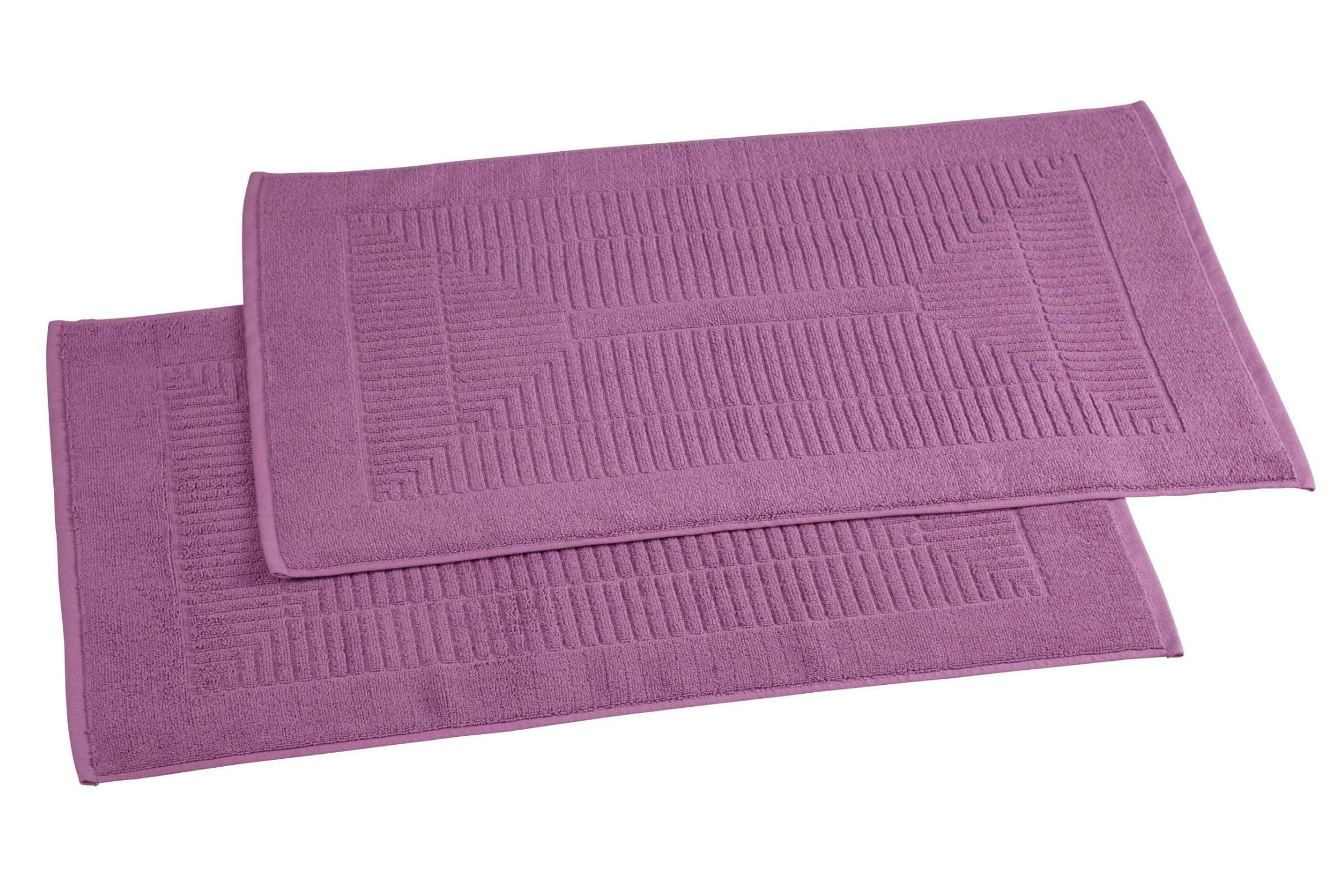 Home Ideas Badematte 2er Set Badvorleger Duschvorleger 50 x 75 cm Badematte, Pflegeleicht