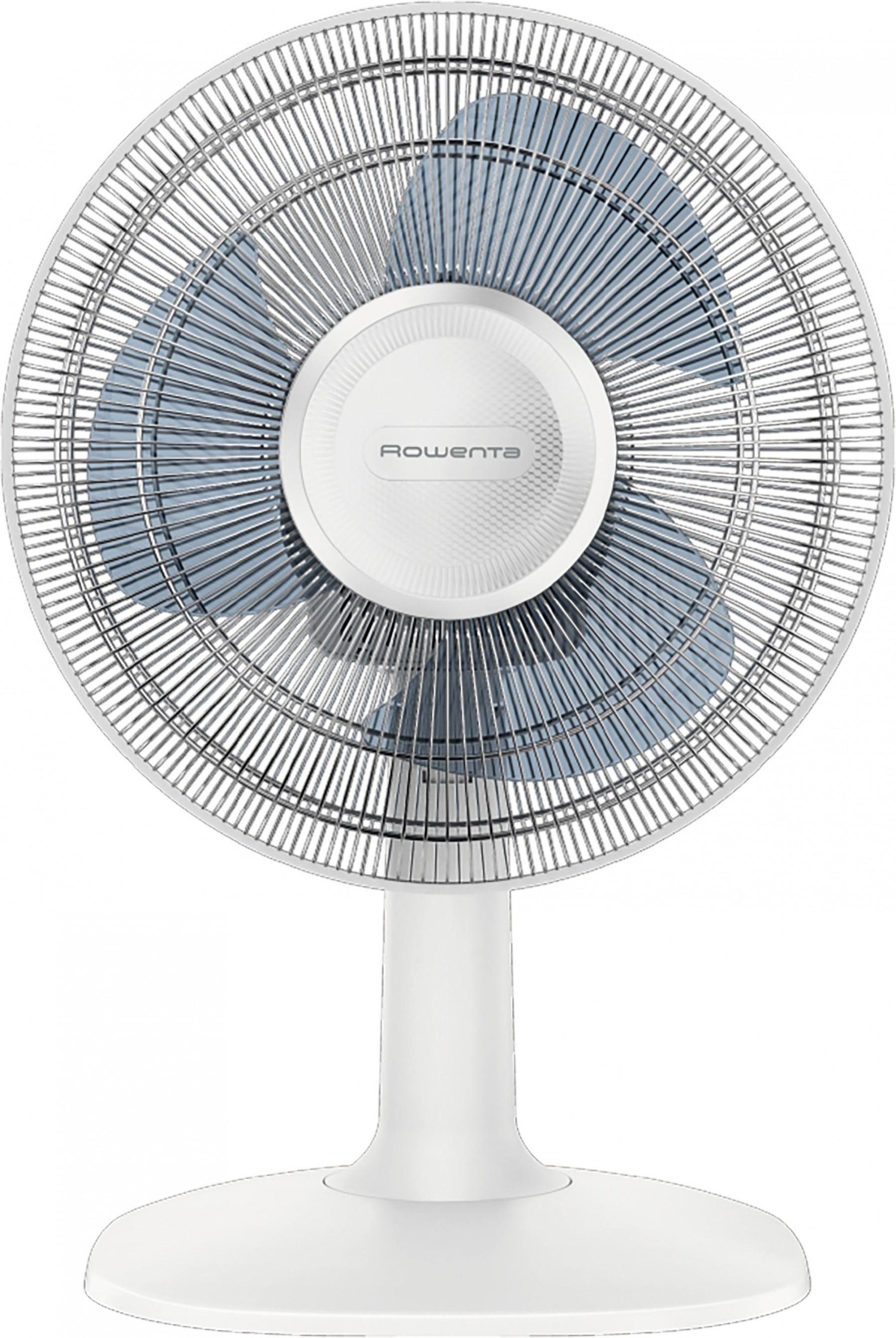 Rowenta Tischventilator VU 2310 Essential+ weiß, 2 Geschwindigkeitsstufen, oszillierend, leise