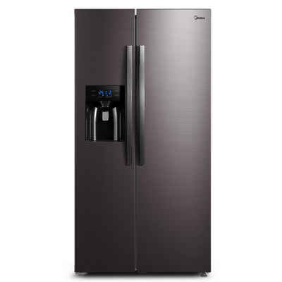 Midea Side-by-Side KS-DDX 6.32 WT, 178.8 cm hoch, 89.5 cm breit, Dual Inverter Kompressor, 3in1 Wasser-/Eisspender und Wassertank