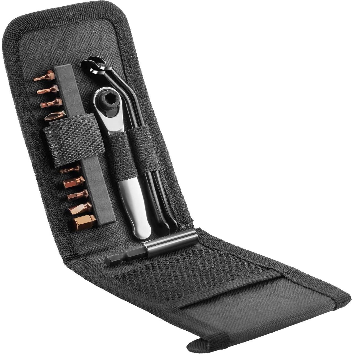 LuxusKollektion Fahrradwerkzeugset Ratschenschlüssel Mini 1/4 Zoll 72 Zähne 12-teiliges Fahrradset