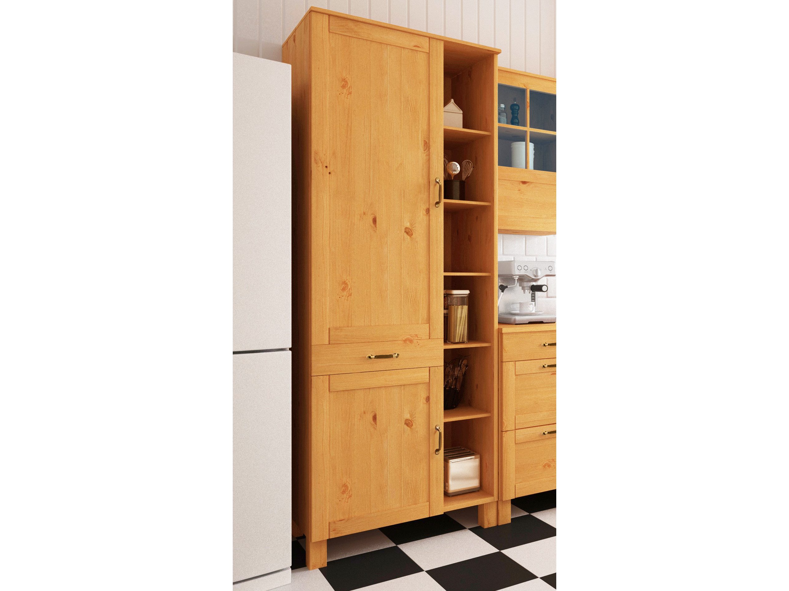 loft24 Hochschrank Dennis Küchenschrank, Vorratsschrank, Kiefer günstig online kaufen