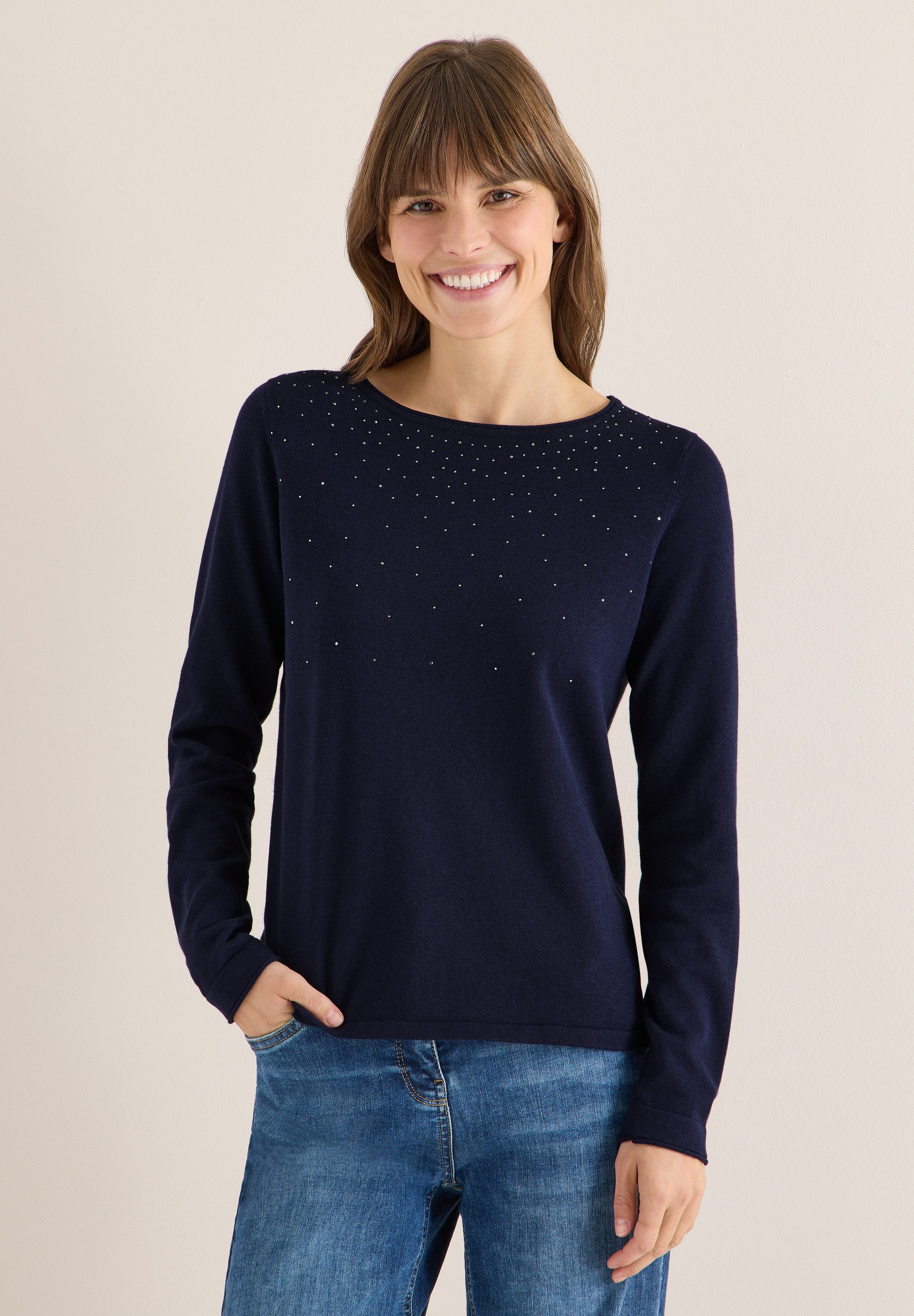 CECIL Strickpullover im Glitzer-Look günstig online kaufen