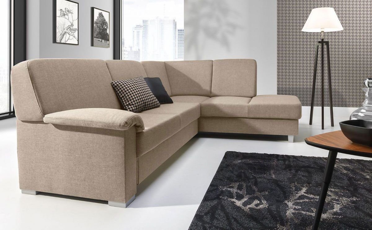 Ecksofa Ecksofa Stilvoll, in Couch Made Wohnlandschaft Luxus Beiges Polstermöbel Europe JVmoebel