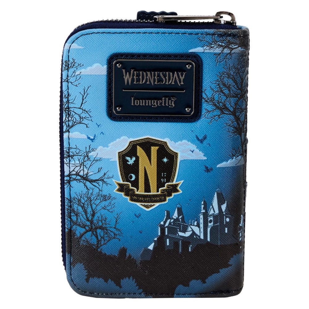 Loungefly Geldbörse Wednesday by Loungefly Geldbeutel Nevermore Castle