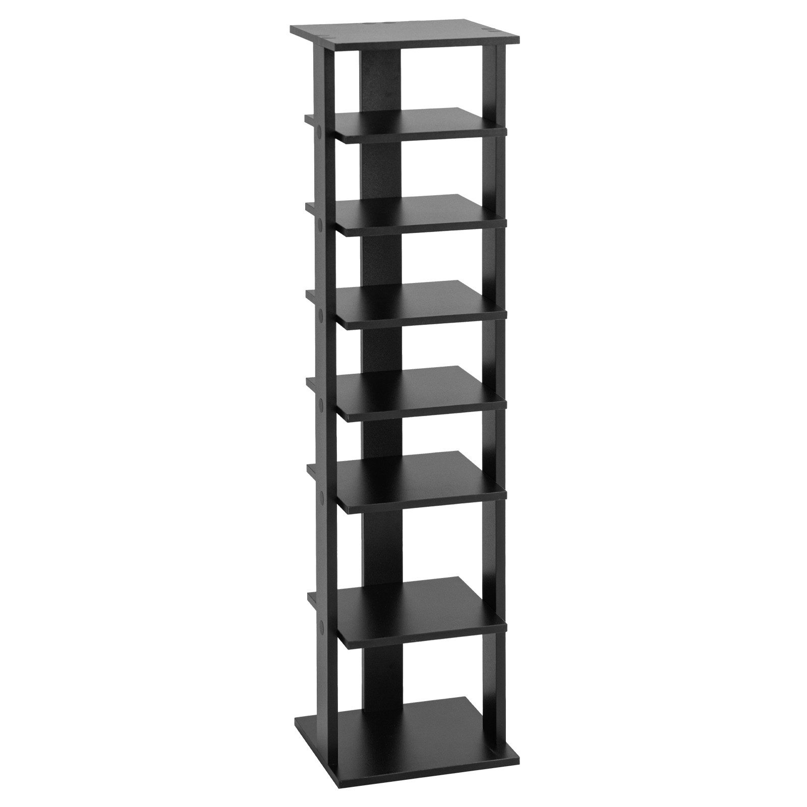 COSTWAY Schuhregal, schmal, höhenverstellbar, 8-stöckig, Holz, 110cm günstig online kaufen