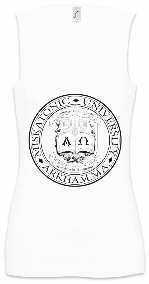 Tanktop Miskatonic Logo II Ärmelloses Damen T-Shirt Lovecraft HP Sign Cthulhu