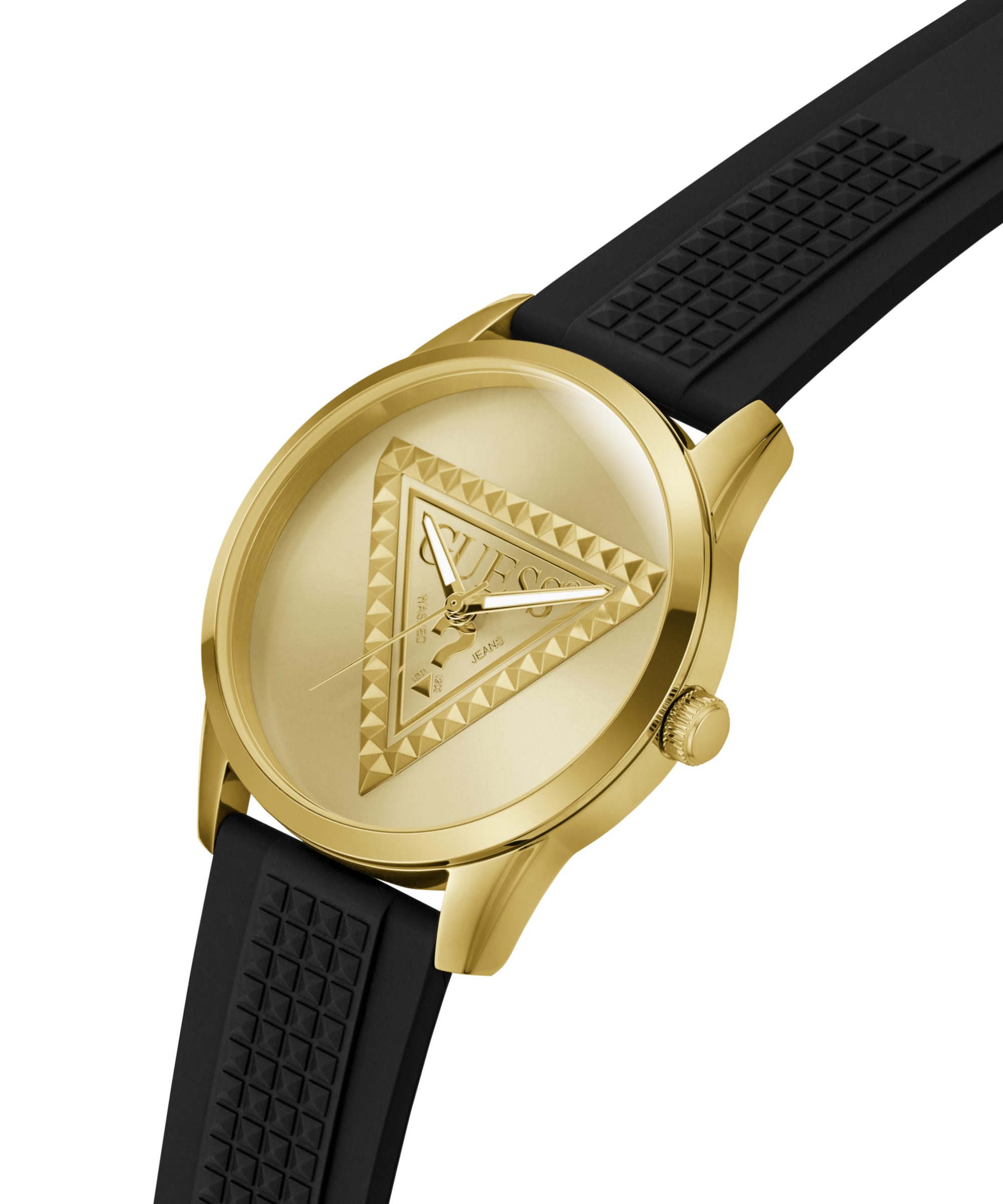 Guess Quarzuhr MOGUL GW1143G2, Armbanduhr, Herrenuhr, Silikonarmband, analog
