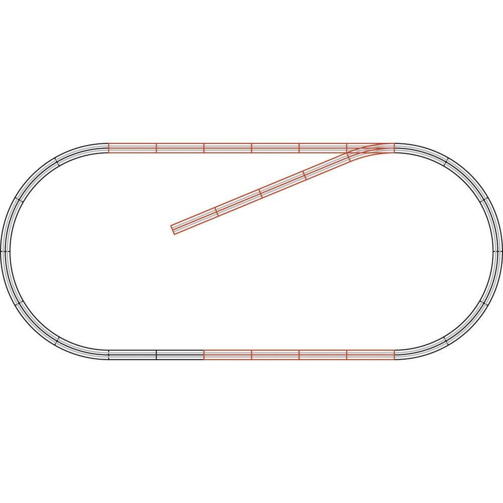 Modelleisenbahn-Set H0 geoLINE-Gleis-Ergänzungs-Set B