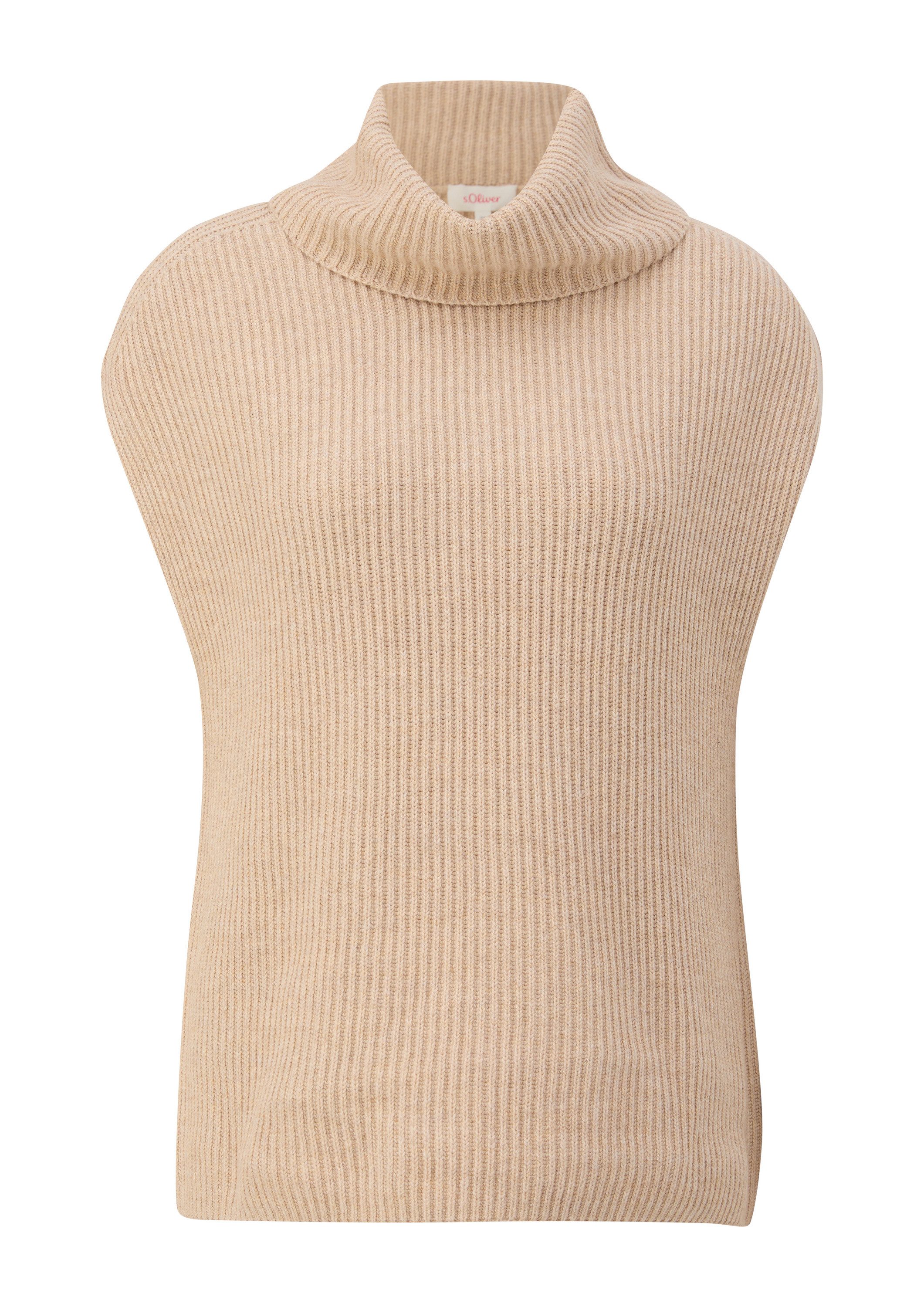 s.Oliver Rundhalspullover Strickpullunder Strickpullunder aus Wollmix günstig online kaufen