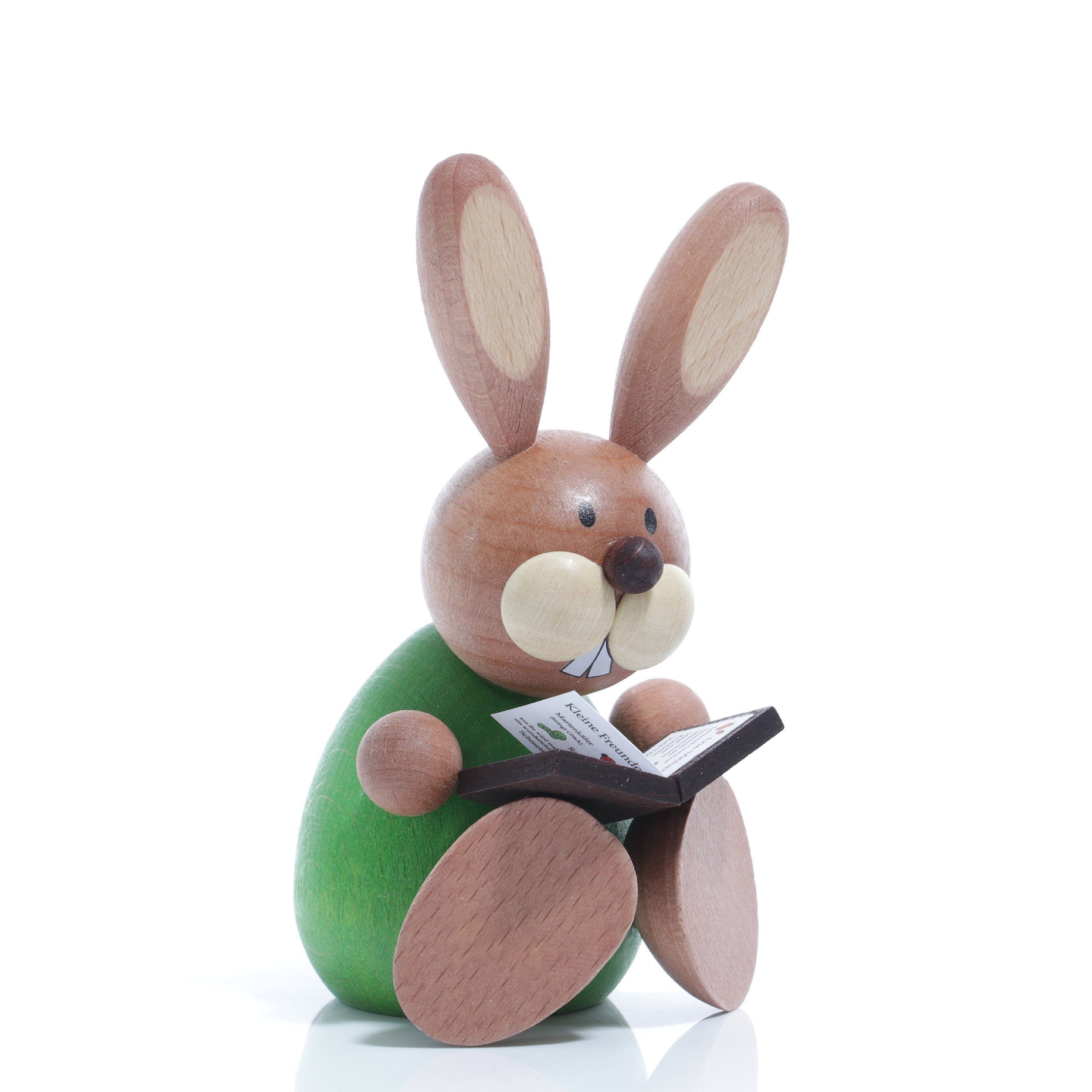 Ullrich Kunsthandwerk Osterhase Osterartikel Osterhase mit Buch Höhe=11cm NEU