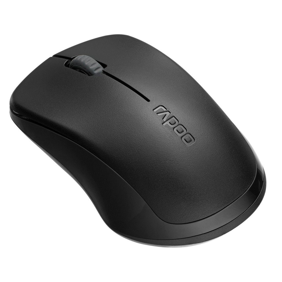 Rapoo 2.4 lautlose Maus, 1000 schwarz 1680 Silent (kabellos) DPI Kabellose GHz, Maus