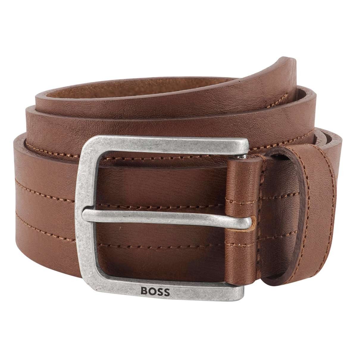 BOSS Ledergürtel 50471307-210 für Herren Jor Medium Braun