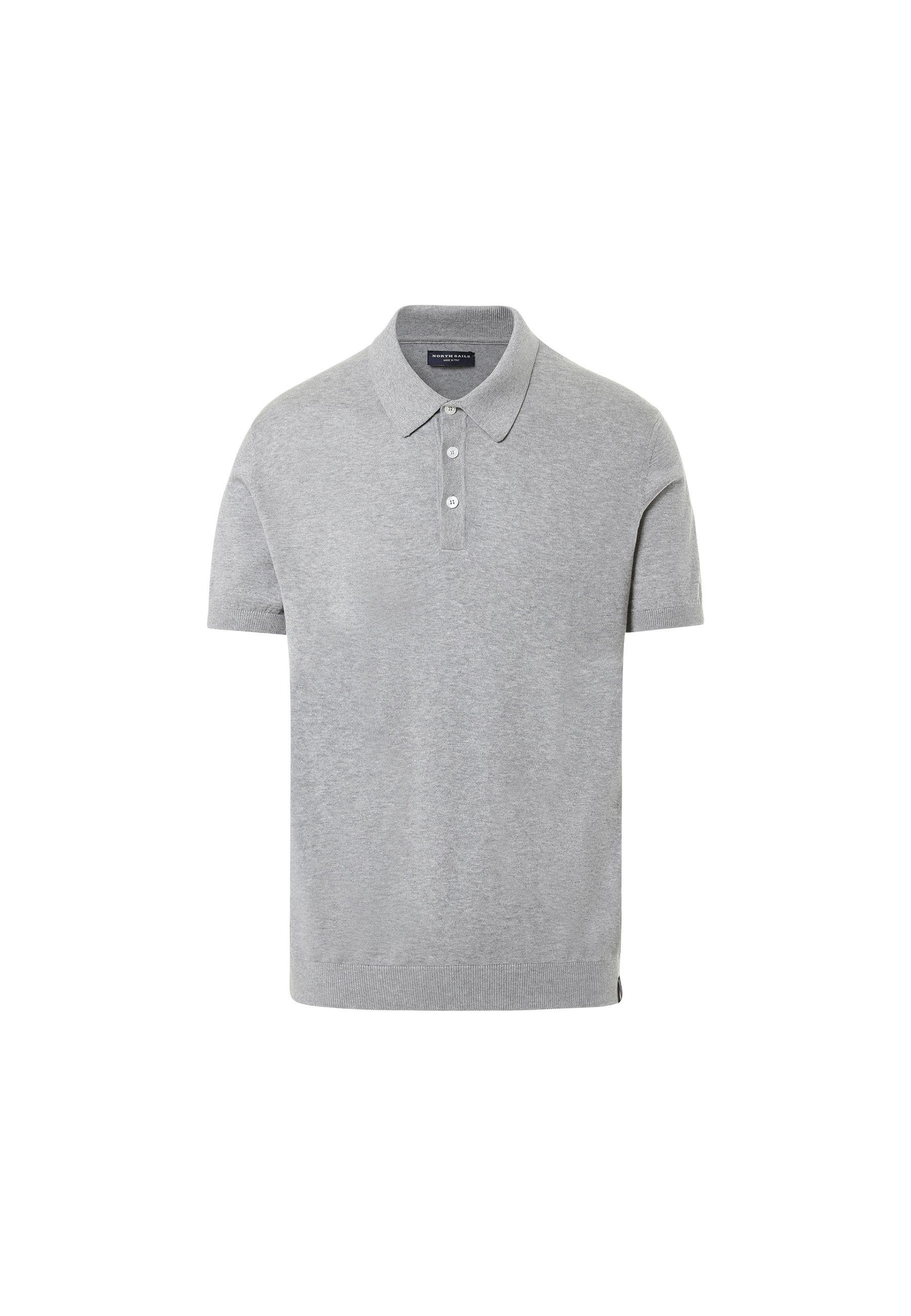 klassischem Design mit grey Bio-Baumwolle North Sails Poloshirt aus Poloshirt