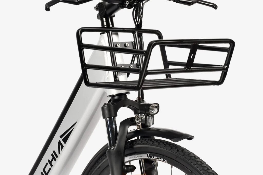 DOTMALL E-Bike Trekking Ebike mit Weiß (1 250W,LUCHIA 6-Gang-Shimano, tlg), Cityrad