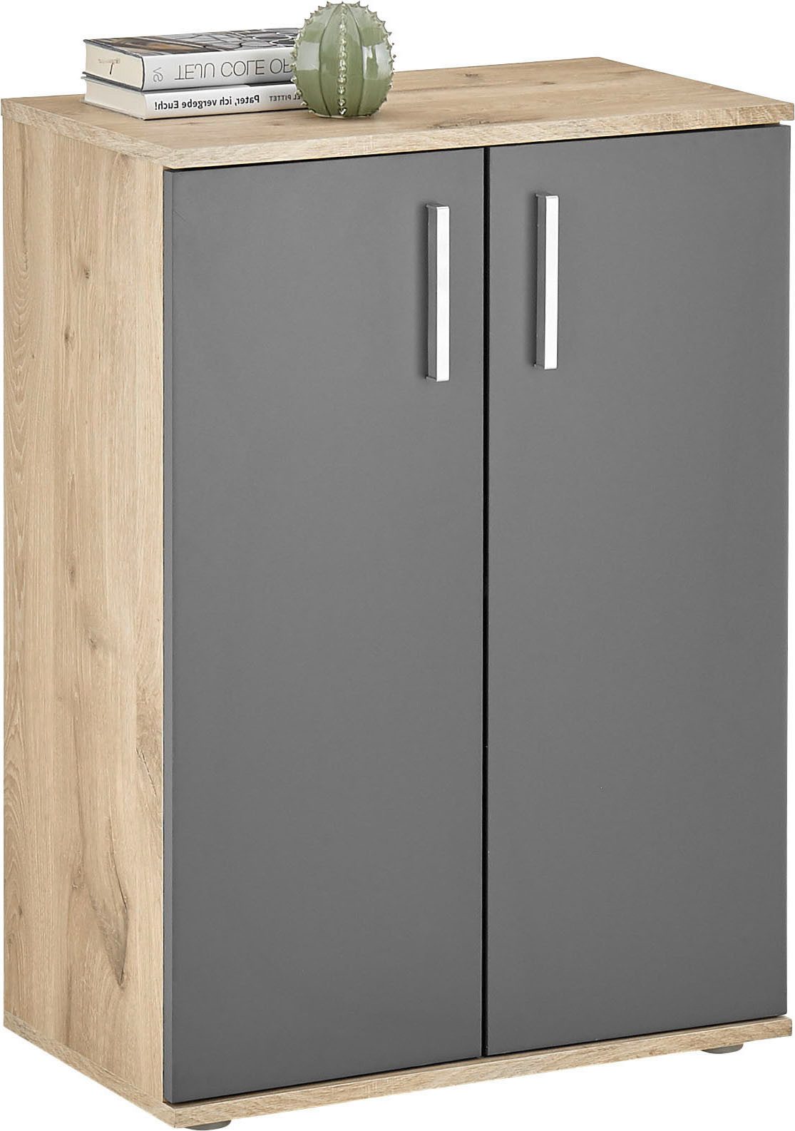 HBZ Kommode BC-Drift-2, Mehrzweckschrank Stellmaß BxHxT 60x84x35 cm (1 St), Schrank mit 2 Türen und 1 Einlegeboden