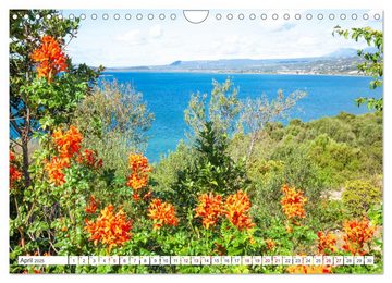 CALVENDO Wandkalender I love Greece (Wandkalender 2025 DIN A4 quer), CALVENDO Monatskalender