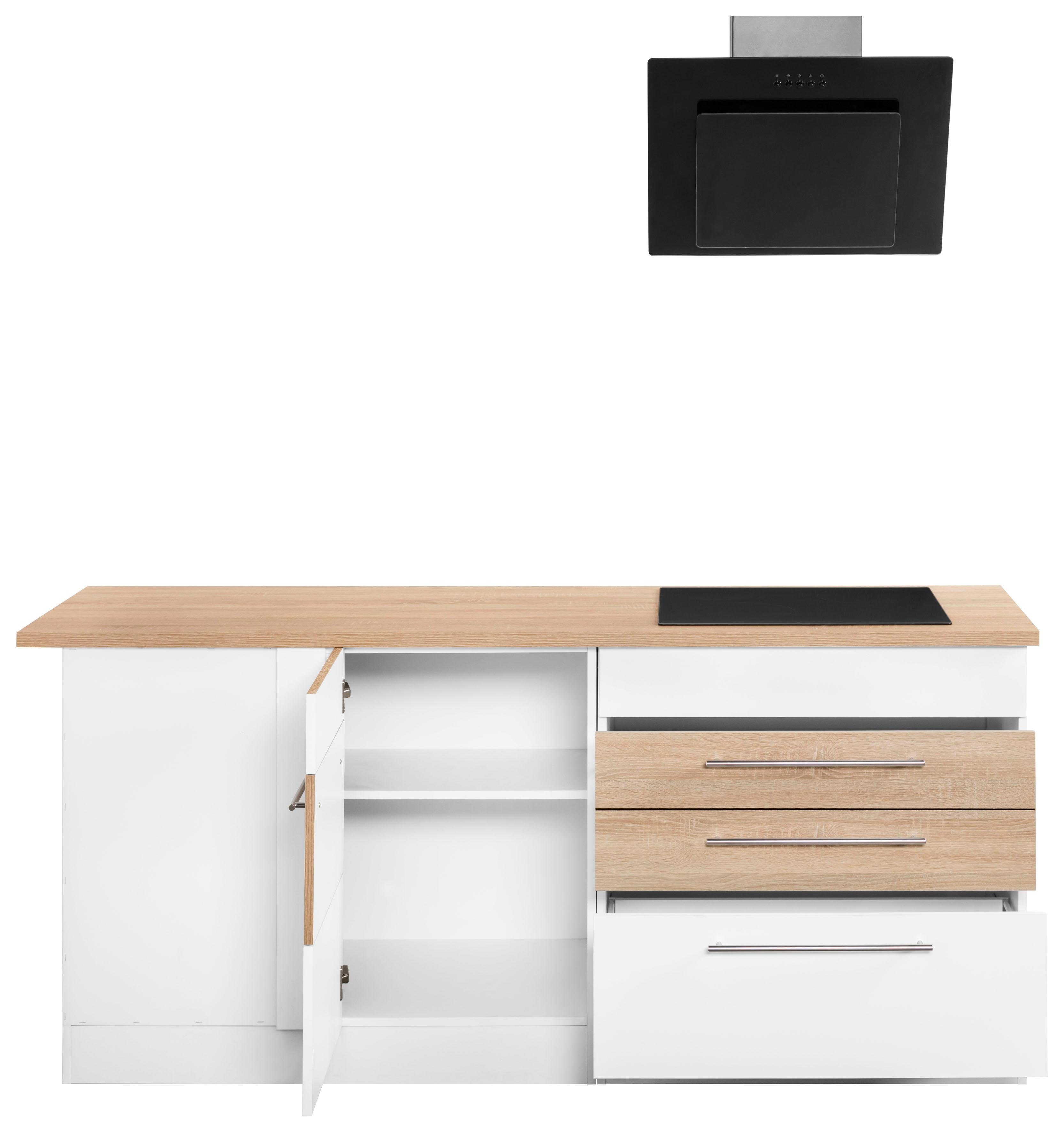 KOCHSTATION Winkelküche KS-Trient, Stellbreite 230x190 cm, wahlweise mit E-Geräten, mit Arbeitsplatte