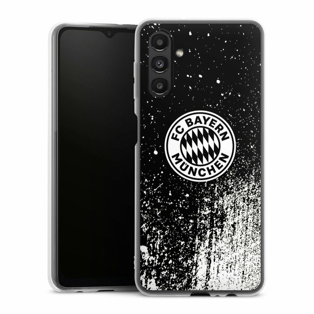 Handyhülle FC Bayern München Offizielles Lizenzprodukt FCB Splatter Schwarz - FCB