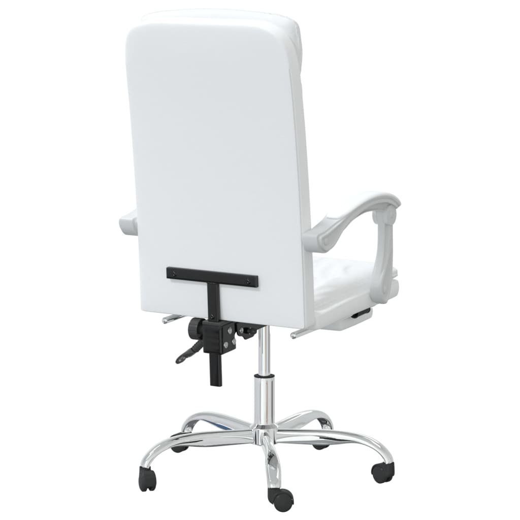 Weiß Bürostuhl Weiß | vidaXL Weiß Kunstleder Bürostuhl St) (1 mit Liegefunktion