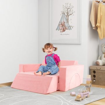 COSTWAY Kindersessel (8-St), Modular, Spielsofa mit abnehmbarem Bezug