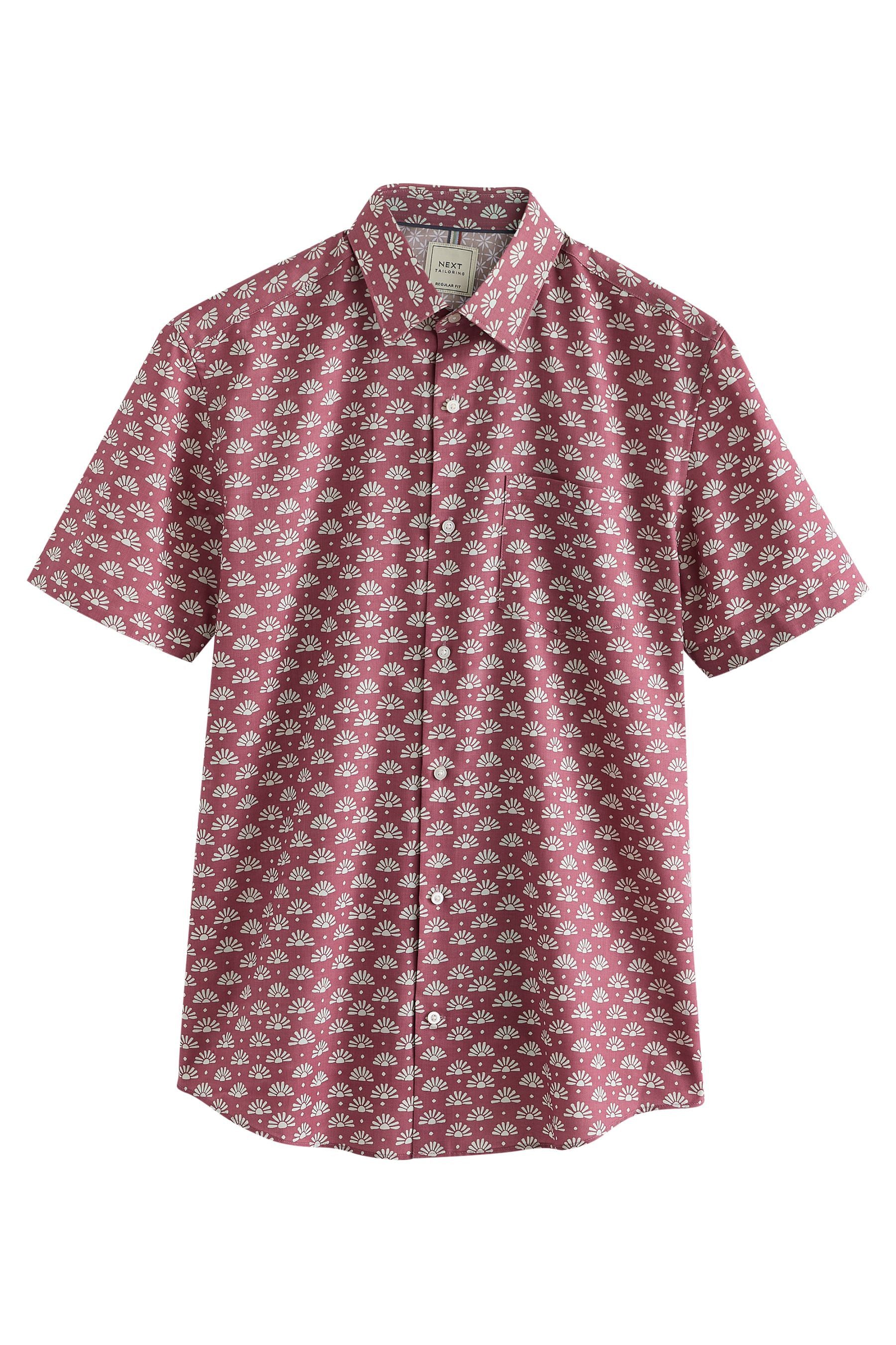 Next Businesshemd Oxford-Kurzarmhemd mit Print (1-tlg) günstig online kaufen
