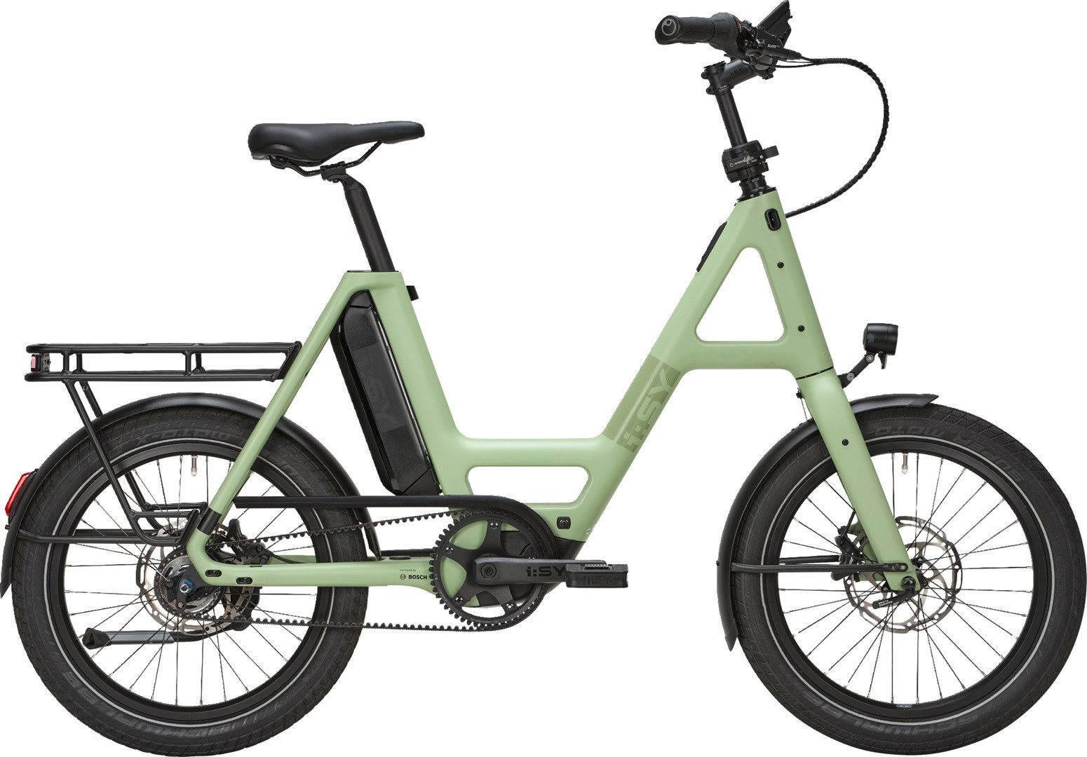 i:SY E-Bike i:SY Skyfly E5 ZR F 545 Wh grün 2024, 5 Gang, Nabenschaltung, Bosch Performance Line SX smart System, 400 Wh