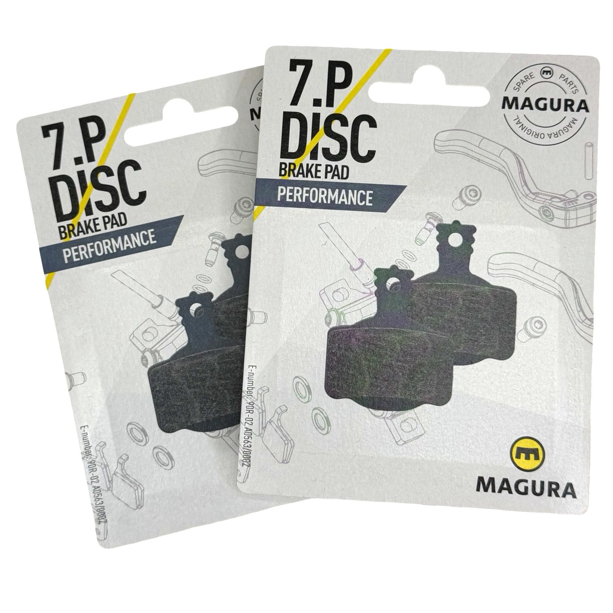 Magura Scheibenbremse Magura MT Original Fahrrad MTB Bremsbeläg 7.P Performance Grau (2Paar)
