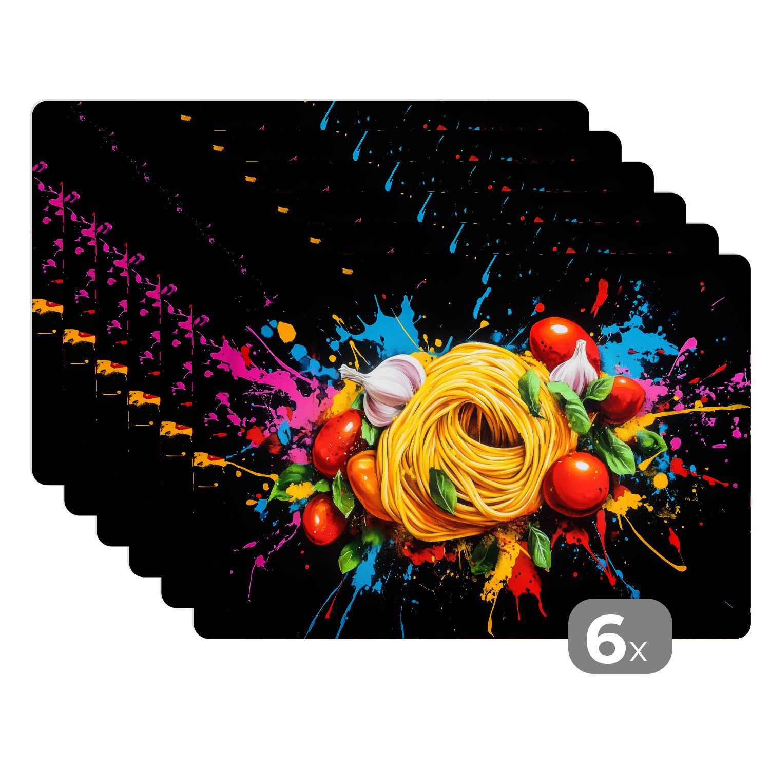 MuchoWow Platzset Spaghetti - Graffiti - günstig online kaufen