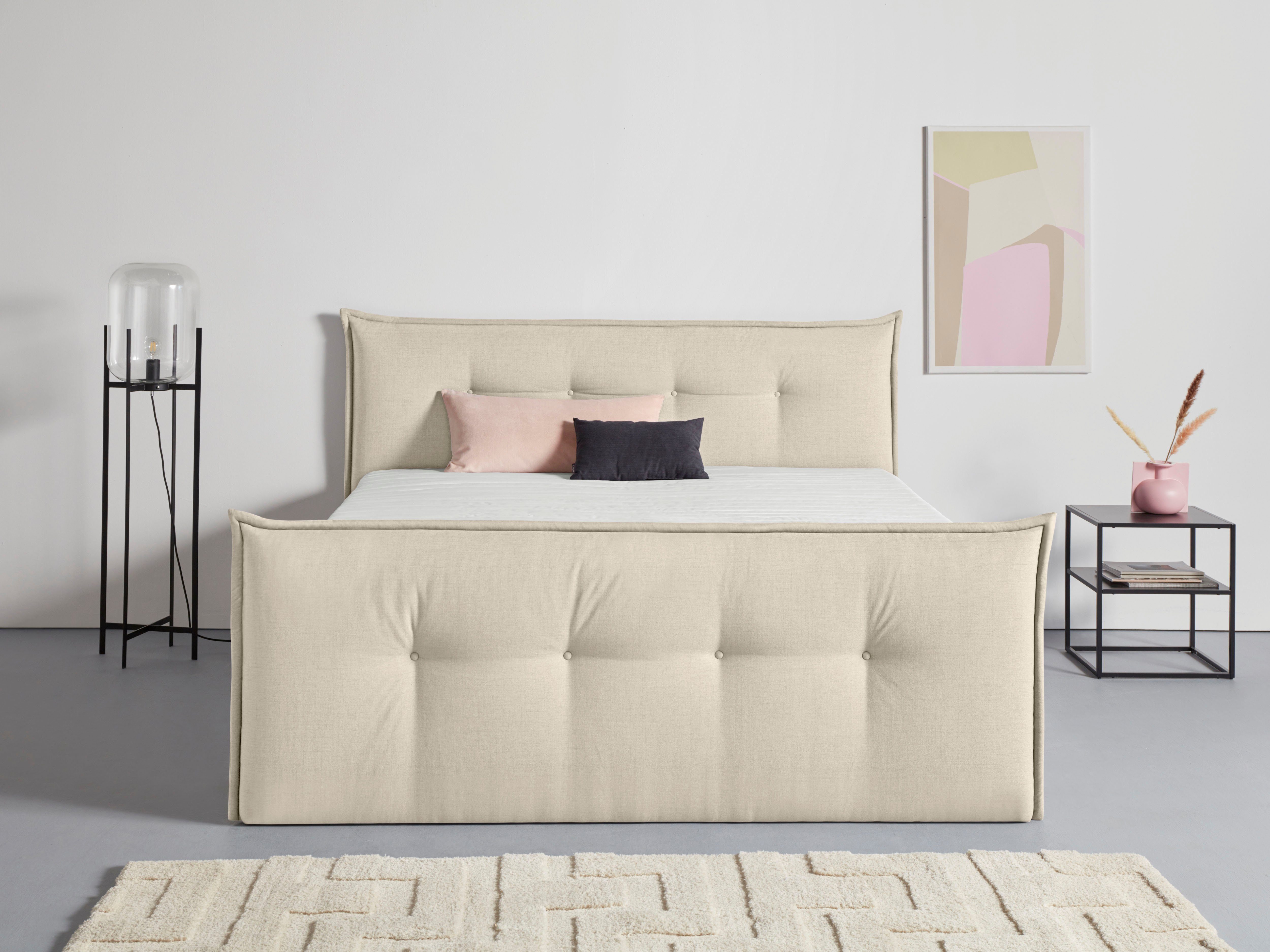Home affaire Boxbett Kederleicht, inklusive Fußteil, Bettkasten & Topper, in 4 Breiten und 2 Härtegraden