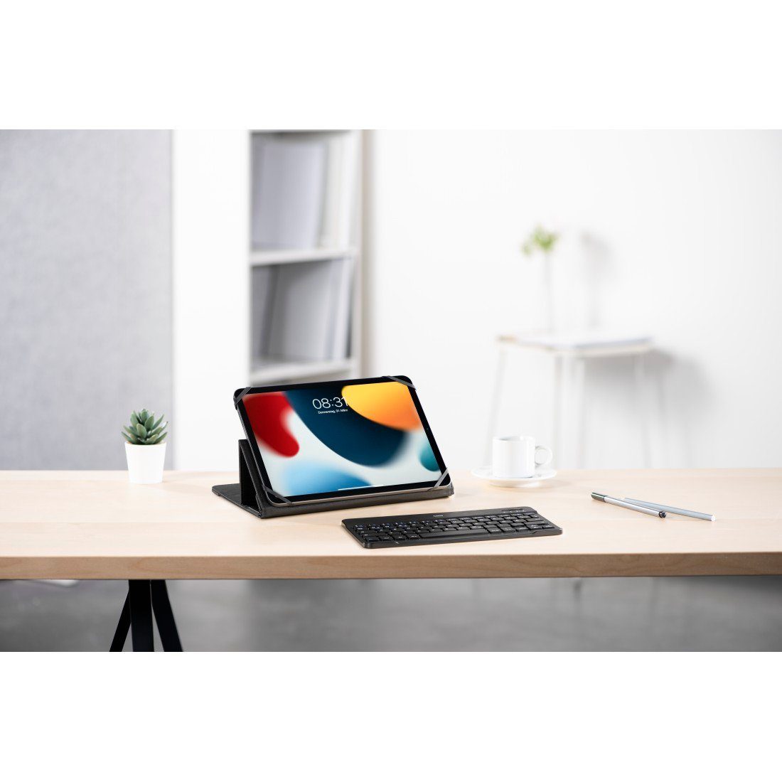 Hama Bluetooth® Tastatur mit Tablet Tasche, universal 7" bis 11", schwarz Wireless-Tastatur