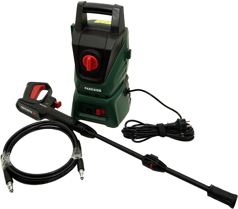 Parkside Hochdruckreiniger Hochdruckreiniger PHD 110 G2, Druck max: 80 bar, Fördermenge max: 390 l/h, Stromsparendes Auto-Start-Stopp-System