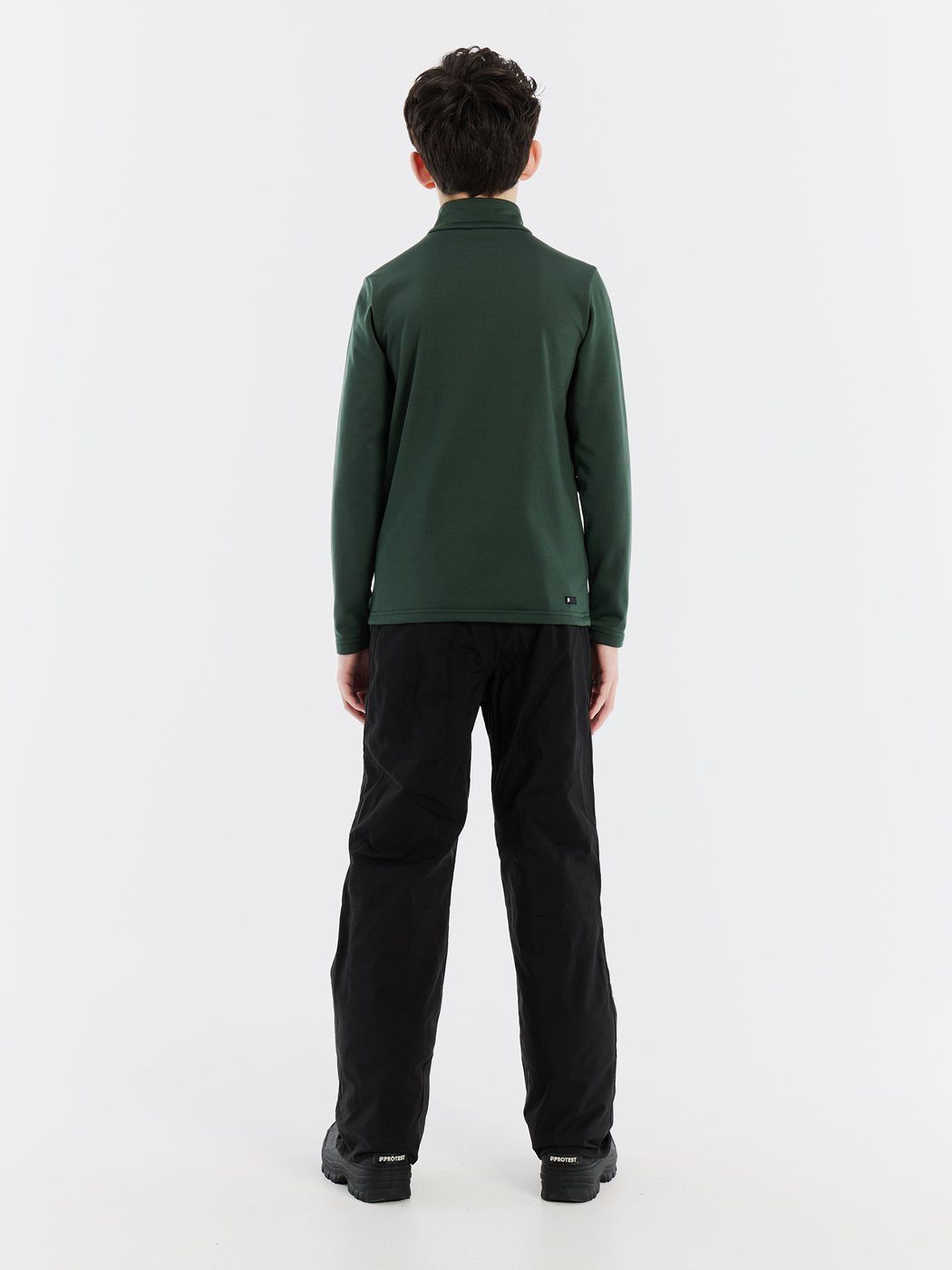 Protest Fleecepullover REWILLOWY JR 1/4 zip active top Kale green