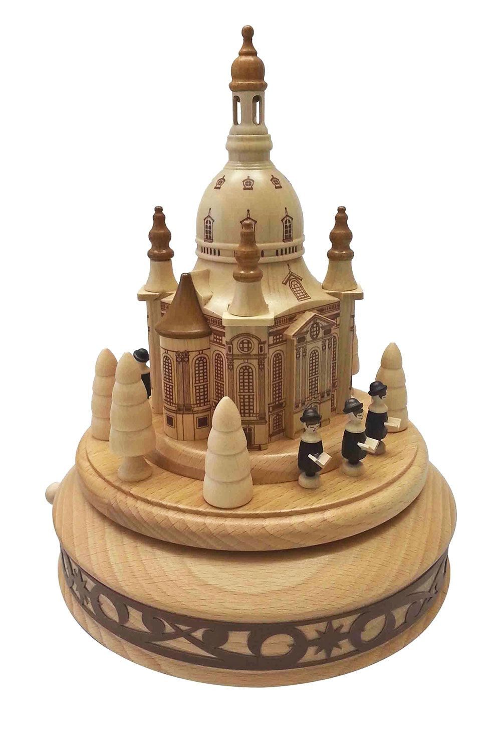 Zeidler Holzkunst Spieluhr Spieldose Dresdner Frauenkirche und Sänger, Erzg günstig online kaufen