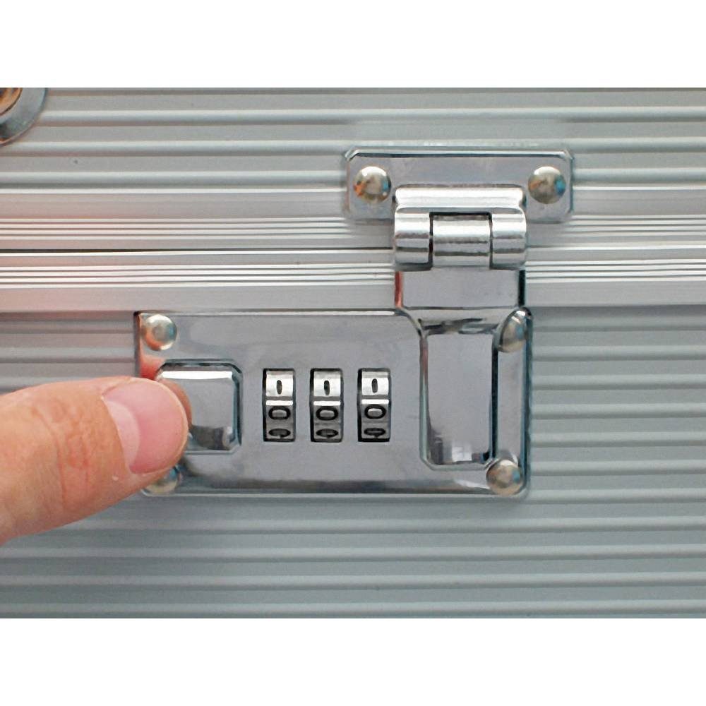 VISO Werkzeugkoffer Alukoffer mit Rasterschaum STC911P