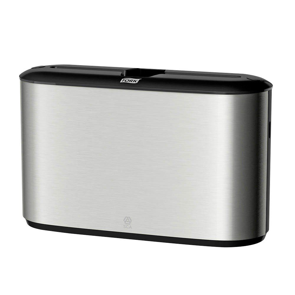TORK Papiertuchspender 1 Handtuchspender Elevation Xpress H2 Interfold edelstahl/schwarz, Abschließbar