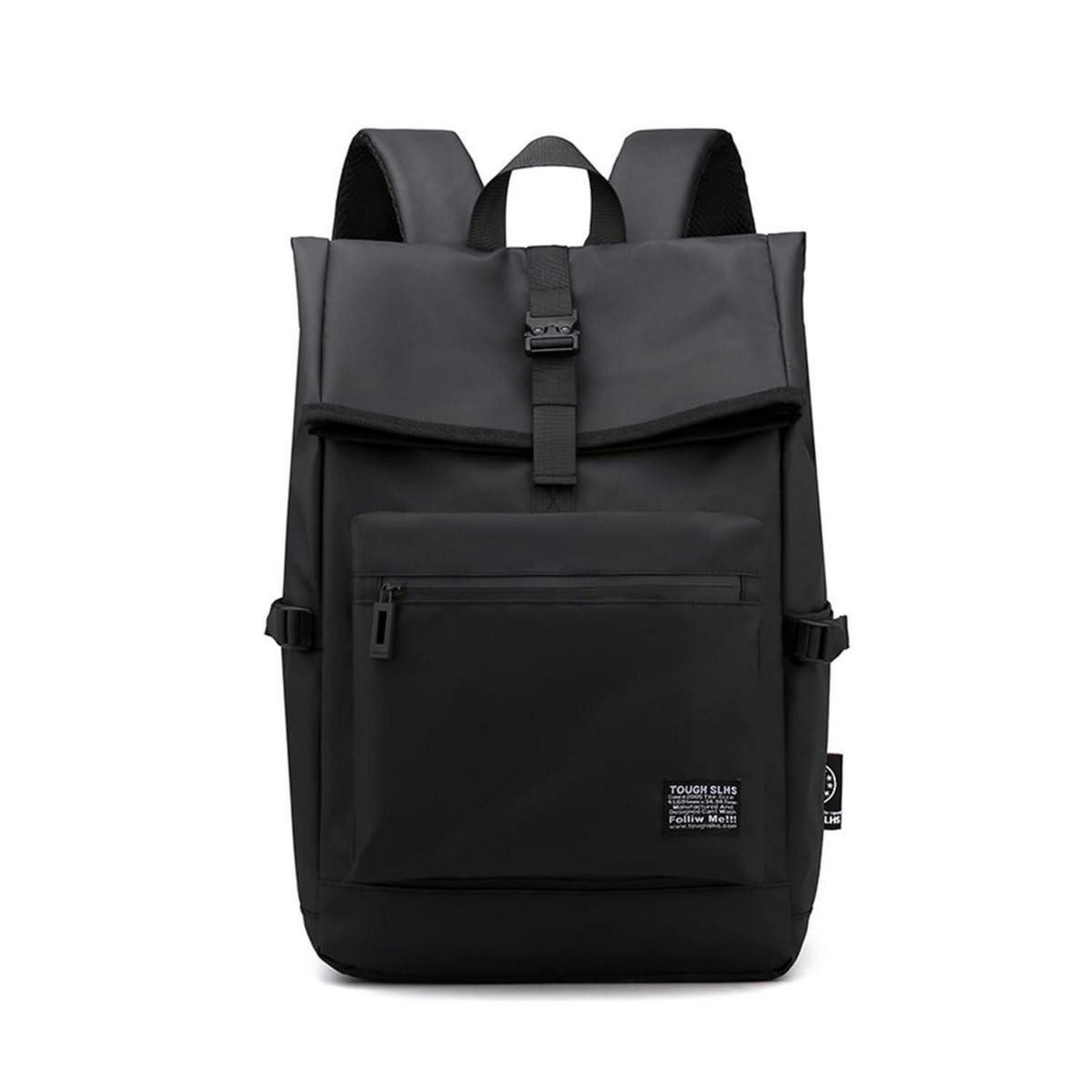 LuxusKollektion Laptoprucksack Herren Rucksack, Wasserdicht, 15,6" Laptop Fach, Schwarz