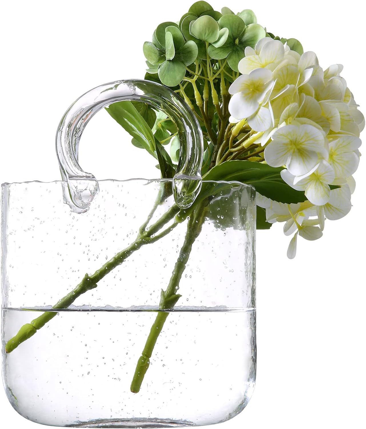 FELIXLEO Dekovase Groß Glas-Geldbörsen-Vase, Glas-Taschen-Vase mit günstig online kaufen