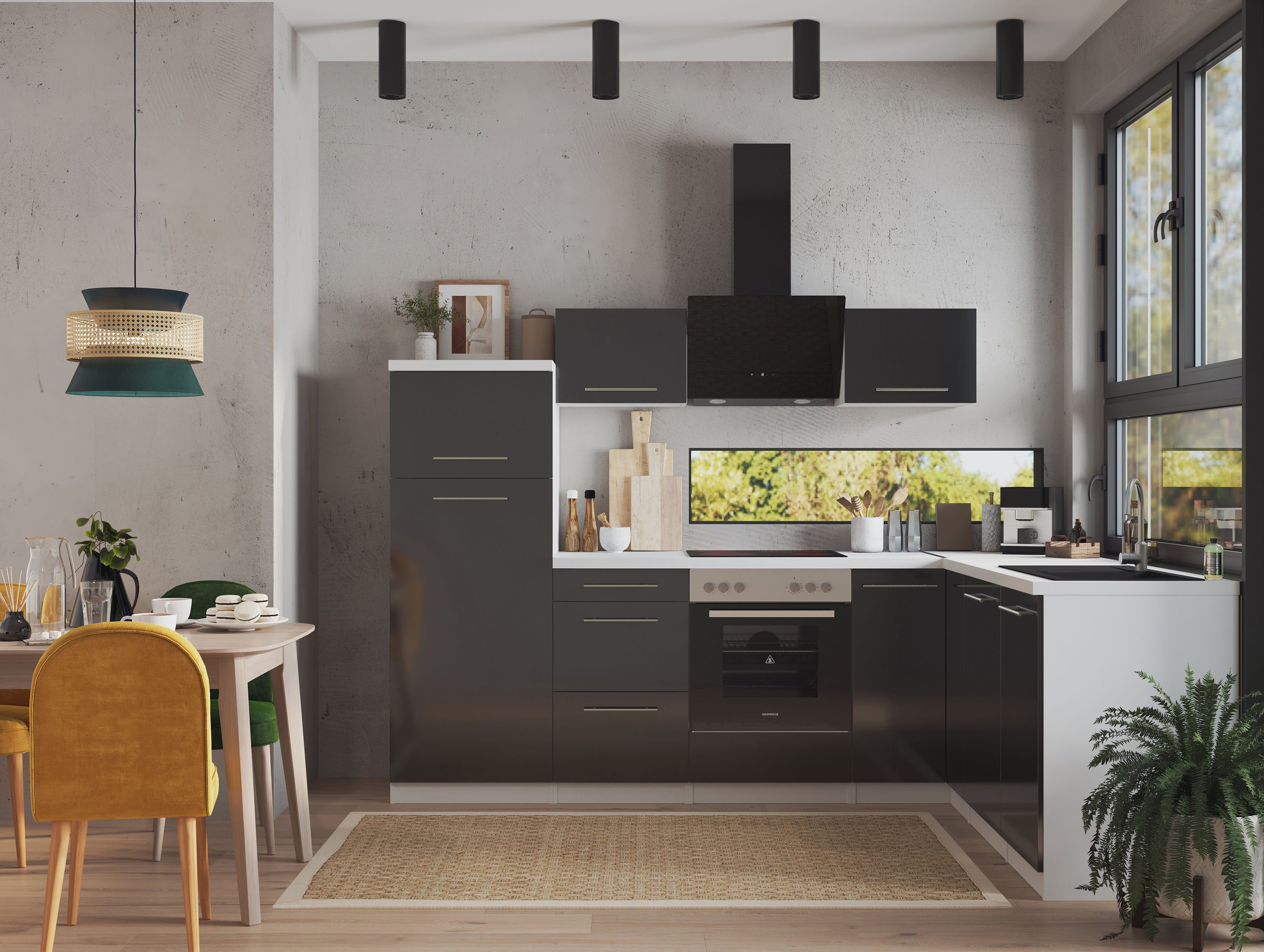 RESPEKTA Küche Amanda, Breite 260 cm, günstig online kaufen