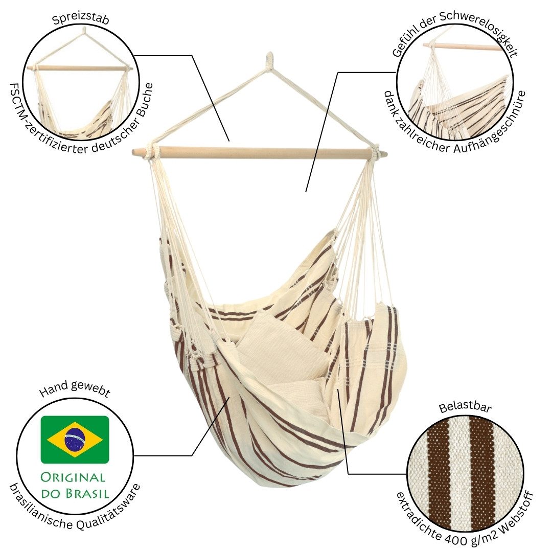 Amazonas Hängesessel Brasil KingSize Hängestuhl (Belastbarkeit günstig online kaufen