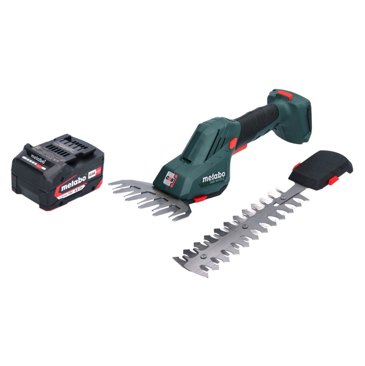 metabo Akku-Grasschere SGS 18 LTX Q Akku Gras und Strauchschere 18 V + 1x Akku 4,0 Ah - ohne