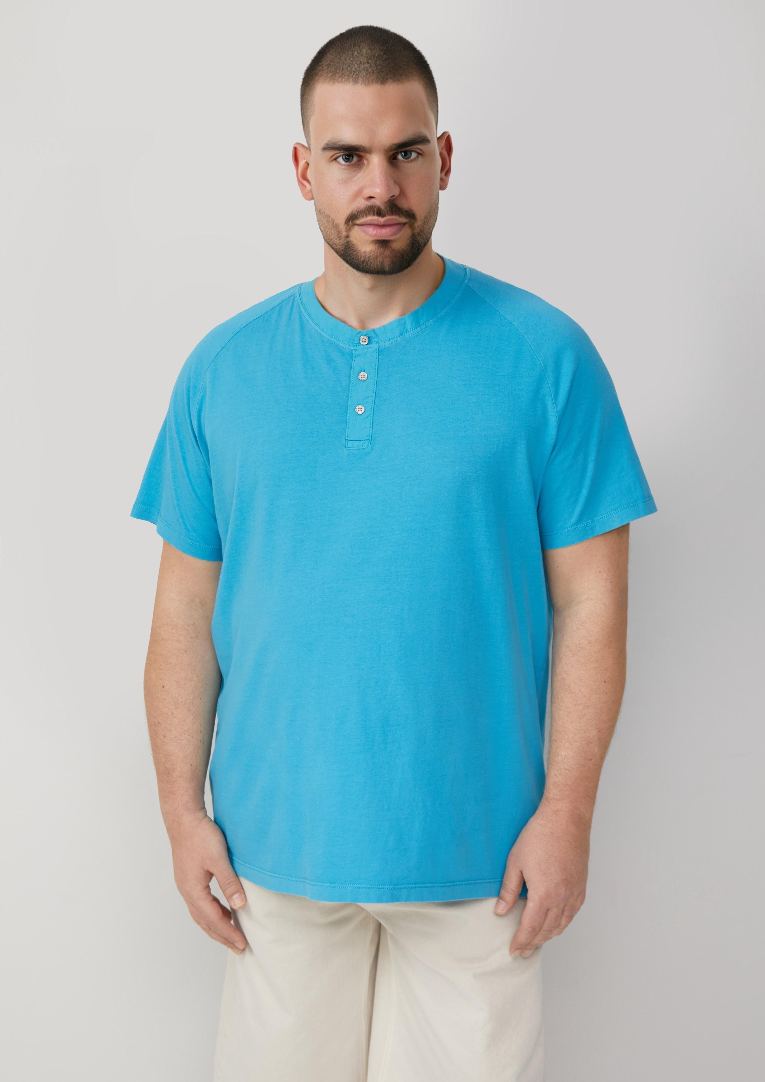 s.Oliver Kurzarmshirt Henley-T-Shirt mit Raglanärmeln und günstig online kaufen