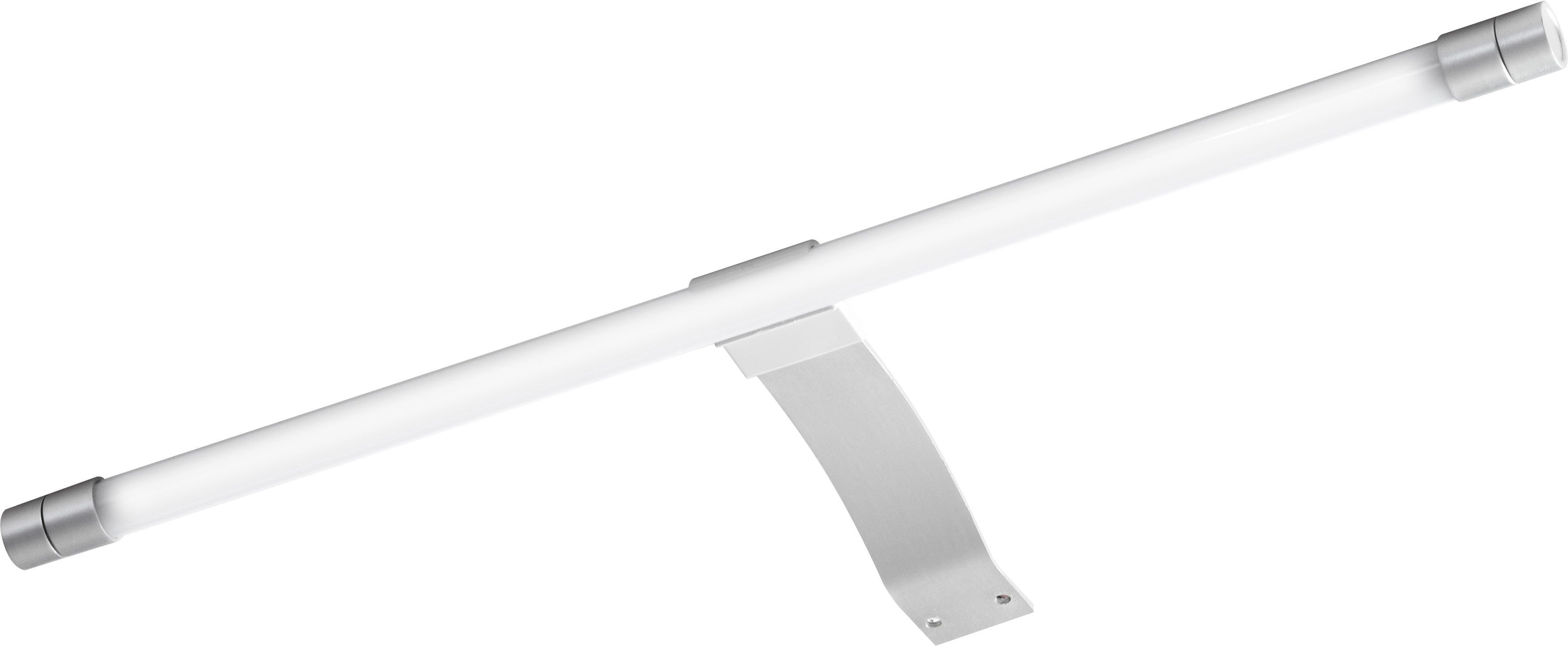 PELIPAL LED Spiegelleuchte Quickset 963, LED fest integriert, Kaltweiß, Breite 40 cm, Lichtfarbe kaltweiß, Aufbauleuchte silberfarben | Spiegelleuchten