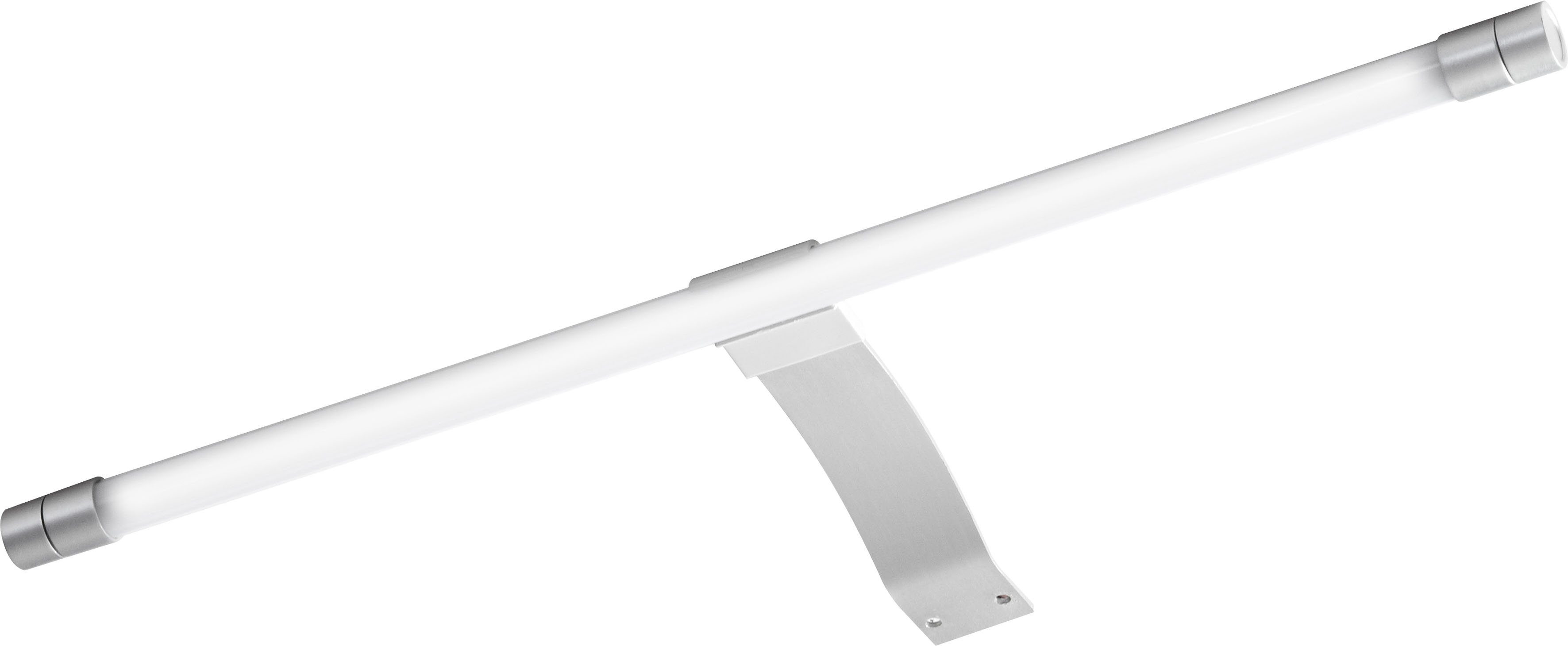 Saphir LED Spiegelleuchte Quickset TwinLED-Aufsatzleuchte für Spiegel o Spiegelschrank in Silber, LED fest integriert, Kaltweiß, Badlampe 40 cm breit, Kaltweiß und Warmweiß, Aluminium, 330LM, 4,7W