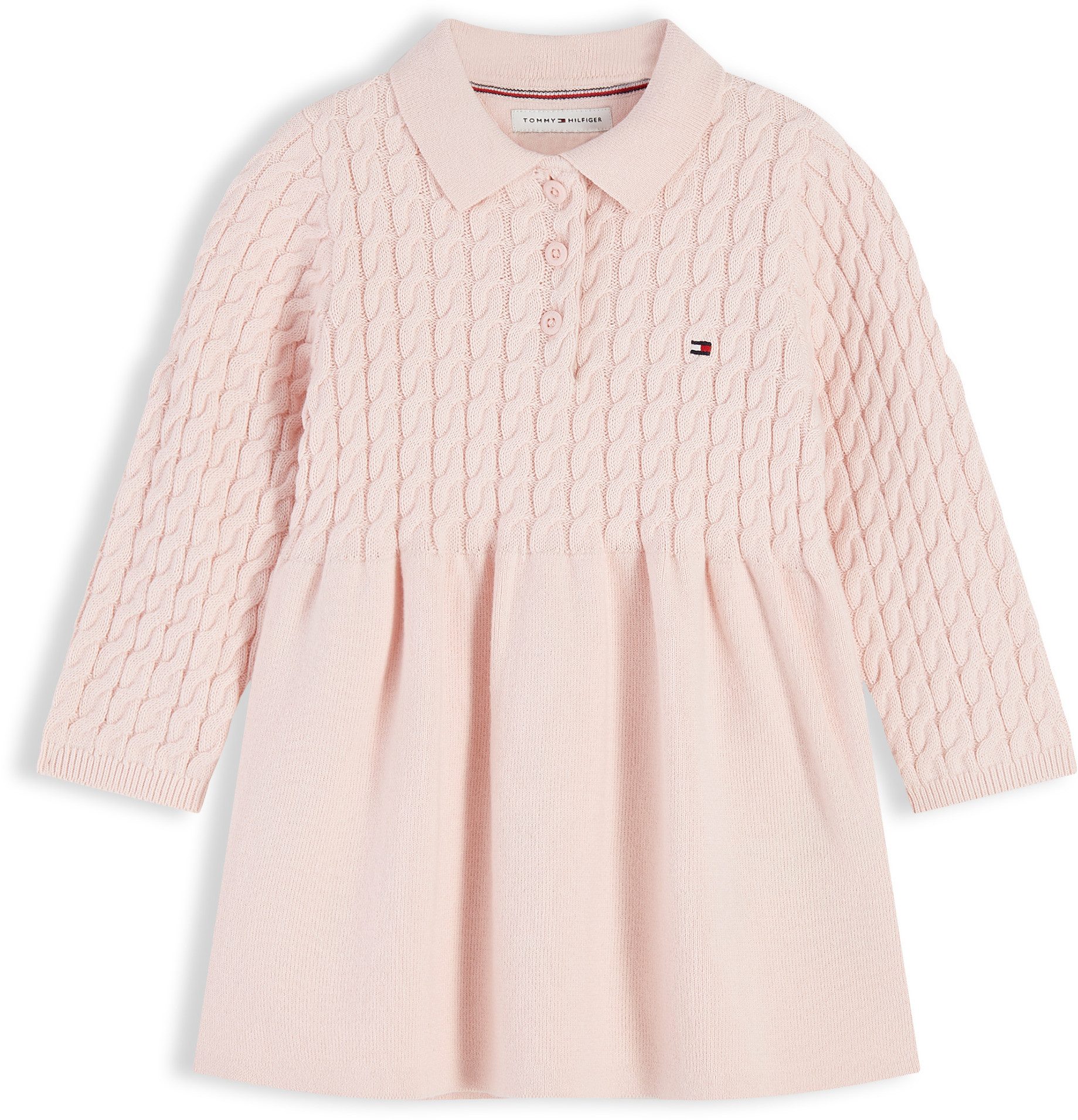 Tommy Hilfiger Strickkleid weiche Strickqualität, Polokragen, für Babys