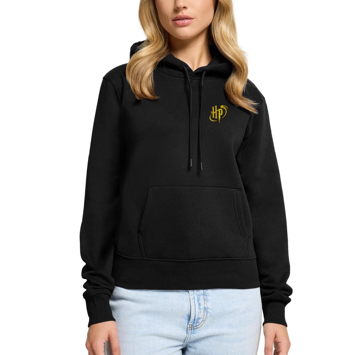 Hoodie Harry Potter kleines Logo Stick Damen Premium Hoodie