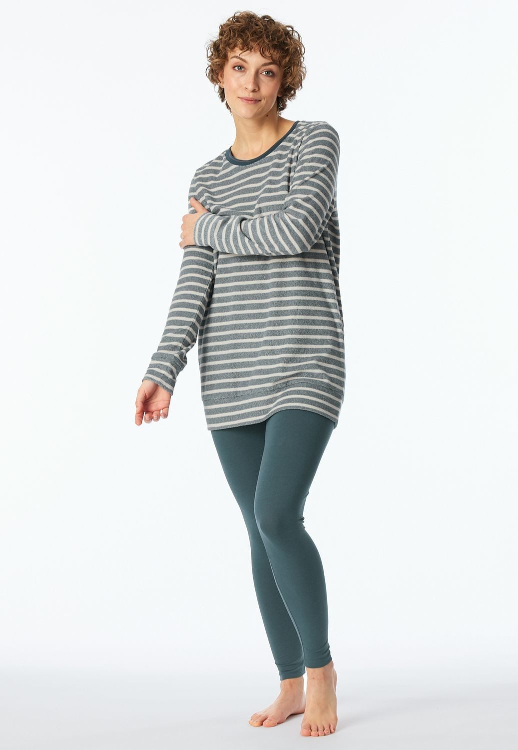 Schiesser Schlafanzug Casual Essentials (1 tlg) lang, warmes Frottee, beque günstig online kaufen