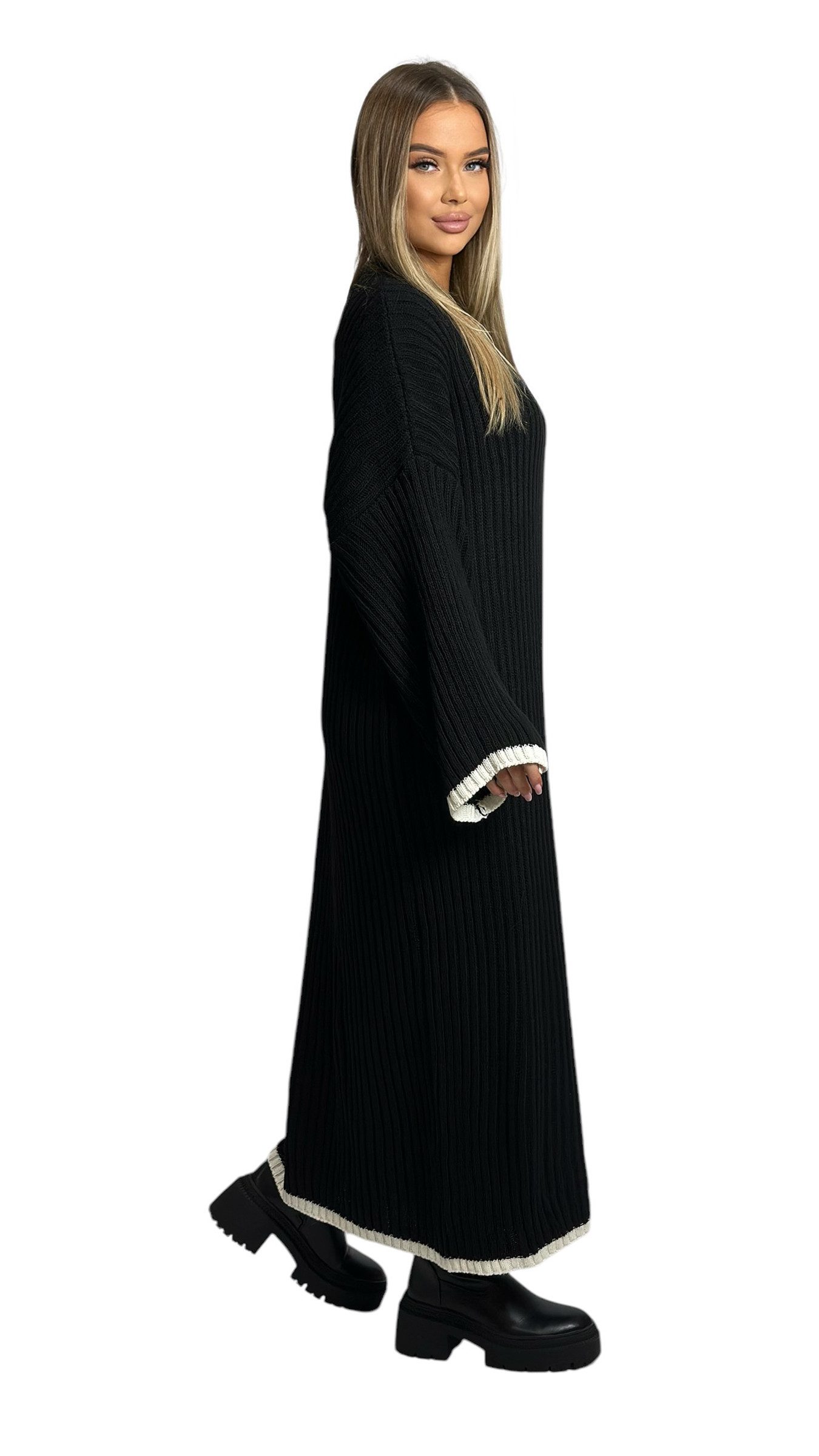 Mississhop Strickkleid Strickkleid Kleid gestrickt lang günstig online kaufen