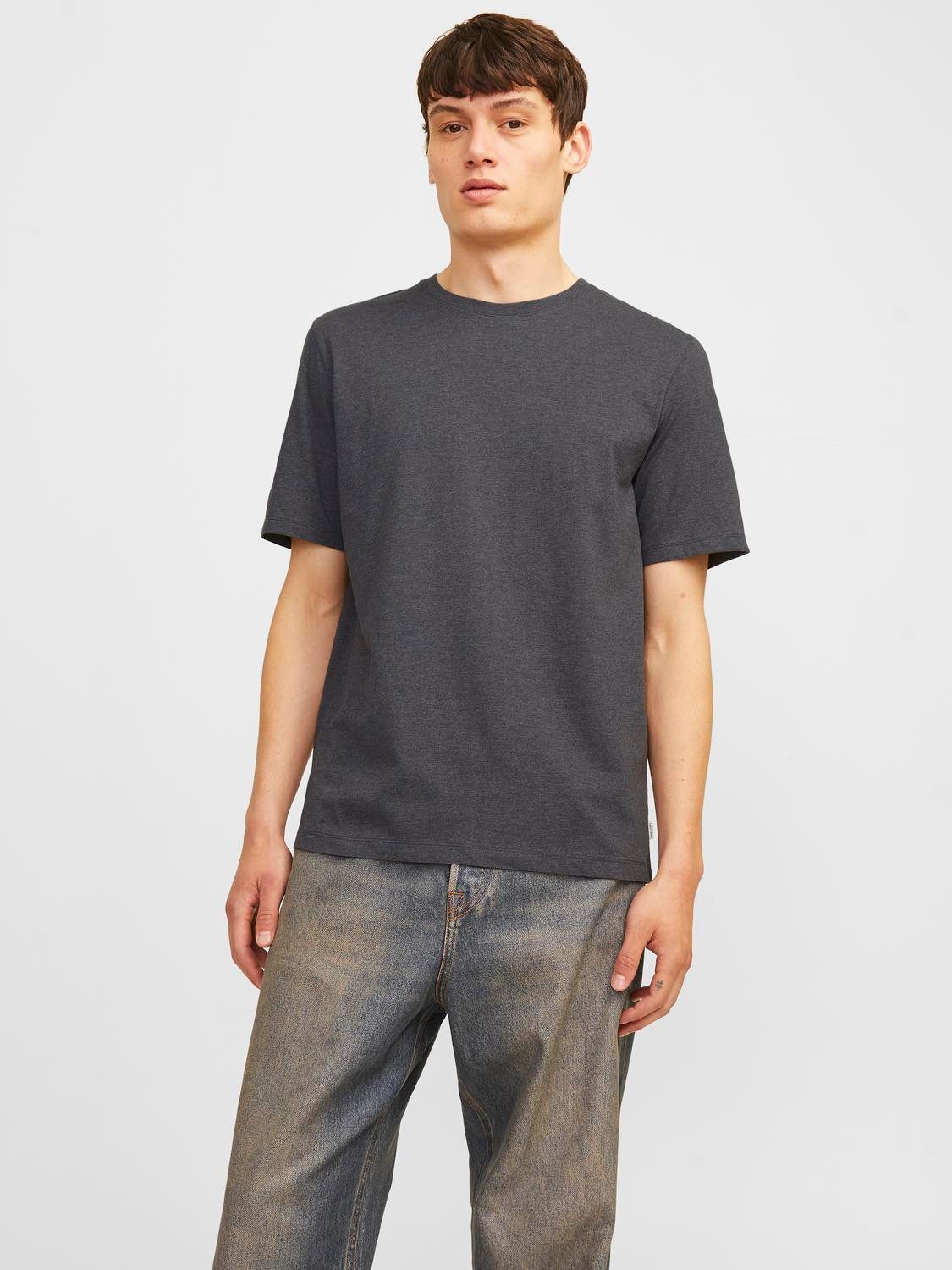 Jack & Jones Rundhalsshirt JJEORGANIC MELANGE günstig online kaufen