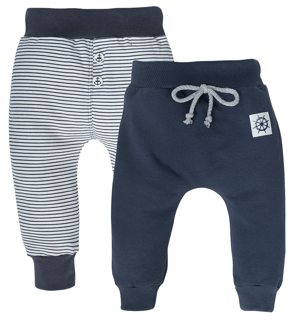 Makoma Sweathose Baby Hose Lange Pumphose Jogginghose Jungen & Mädchen (2-tlg., 2-tlg., 2er-Pack) 100% Baumwolle